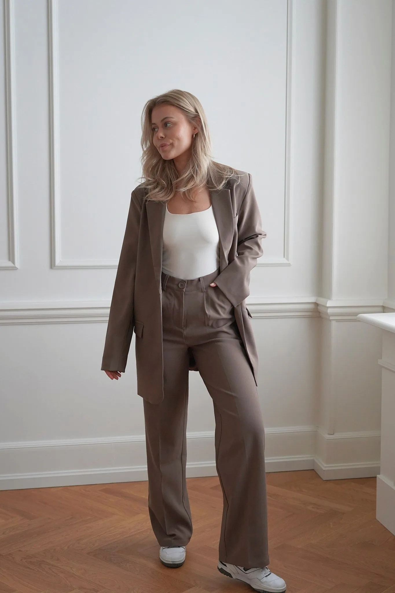 SelmaIC Blazer - Mørk Beige