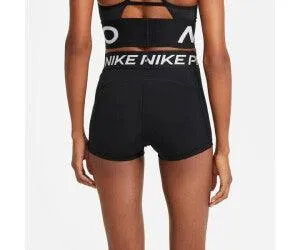 SHORTS NIKE PRO WOMAN PANTALONCINO CORTO PALESTRA DONNA NERO