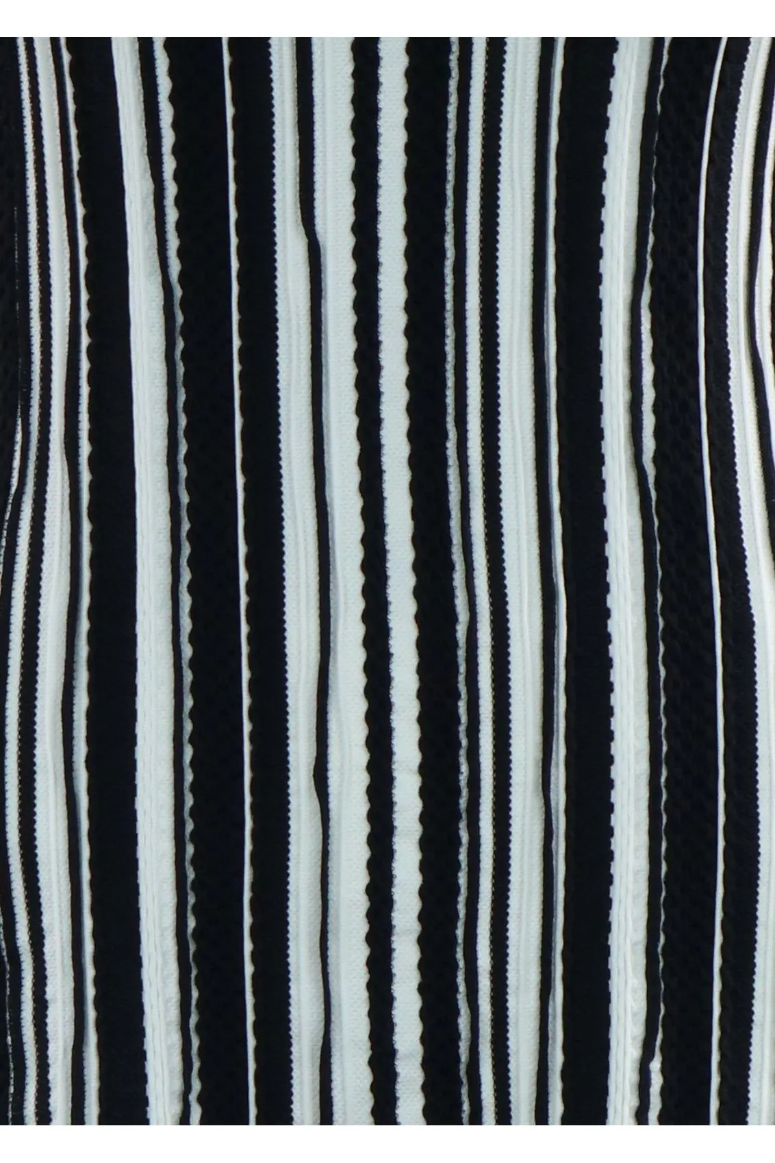 SIBEL Sleeveless Crew Neck Vertical Stripe Maxi Dress with Slits