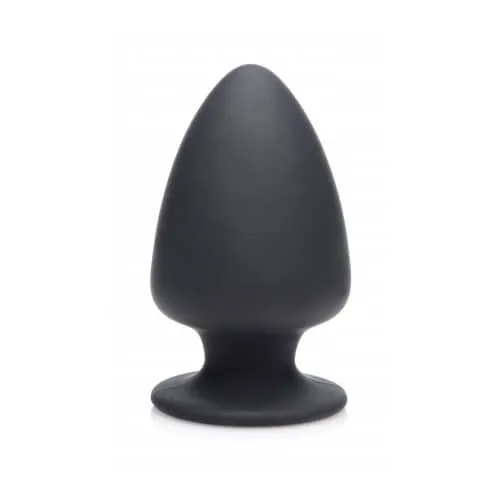 SilexD Dual Density Silicone Butt Plug - Tapered, Bendable, Suction Base, Multiple Sizes