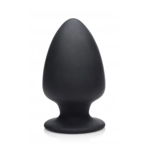 SilexD Dual Density Silicone Butt Plug - Tapered, Bendable, Suction Base, Multiple Sizes