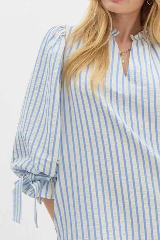 Sky Blue Stripe Dress (EO)