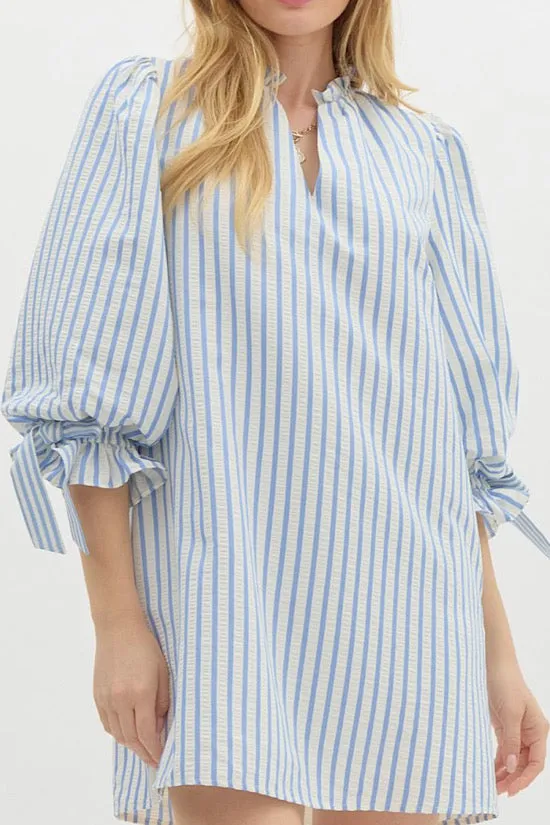 Sky Blue Stripe Dress (EO)