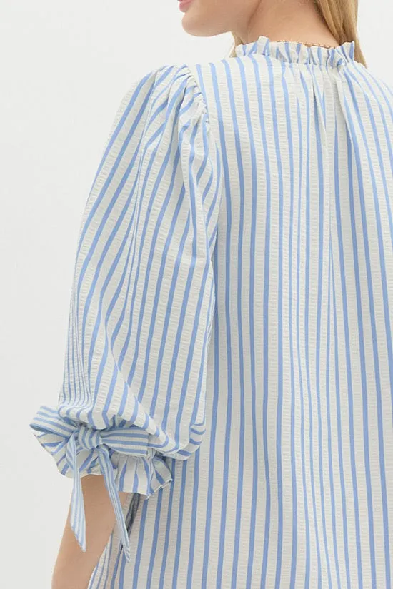 Sky Blue Stripe Dress (EO)