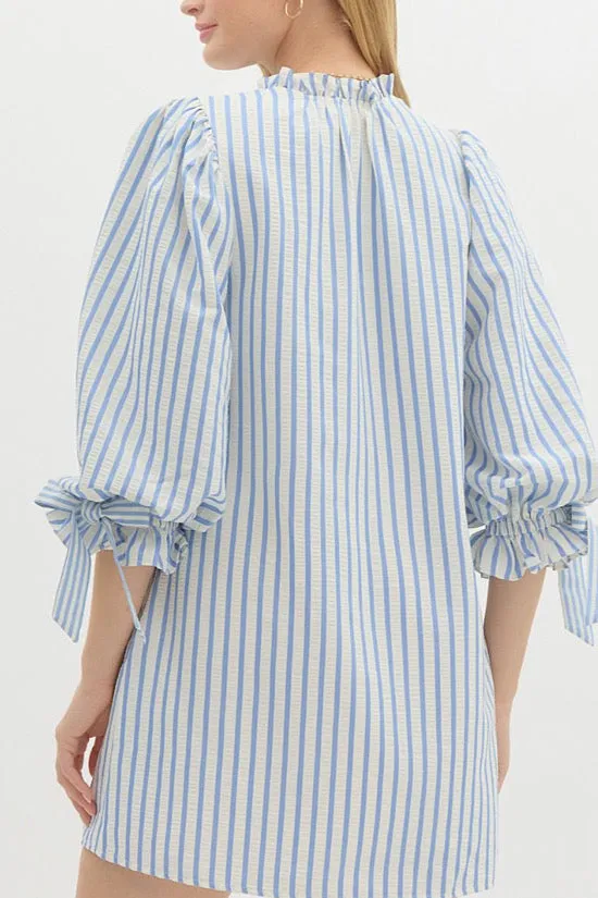 Sky Blue Stripe Dress (EO)