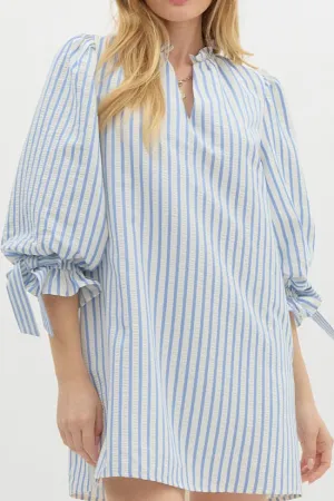 Sky Blue Stripe Dress (EO)