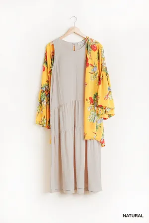 Sleeveless Tier Maxi Dress With Back Keyhole