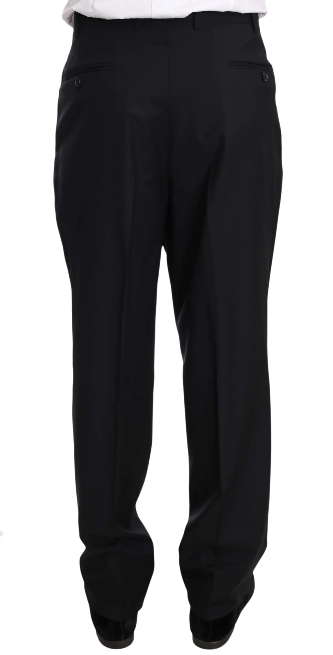 Solid Blue Two Piece 3 Button Suit