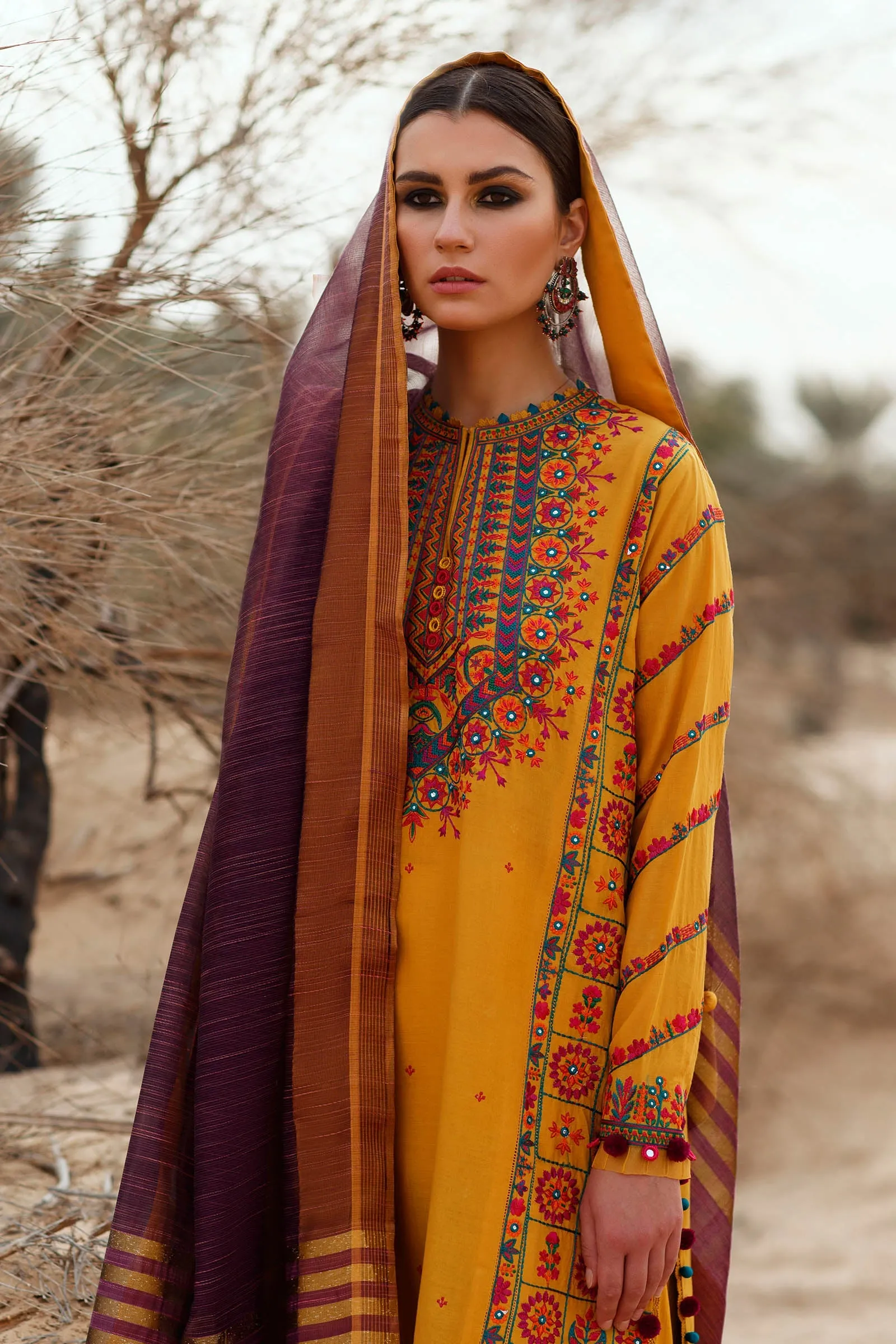SOUZAN (ZL22-05 B) | Zaha Summer Lawn Collection 2022 | Unstitched Embroidered Lawn Suits