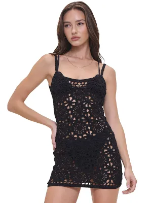 Sunshine Crochet Mini Dress