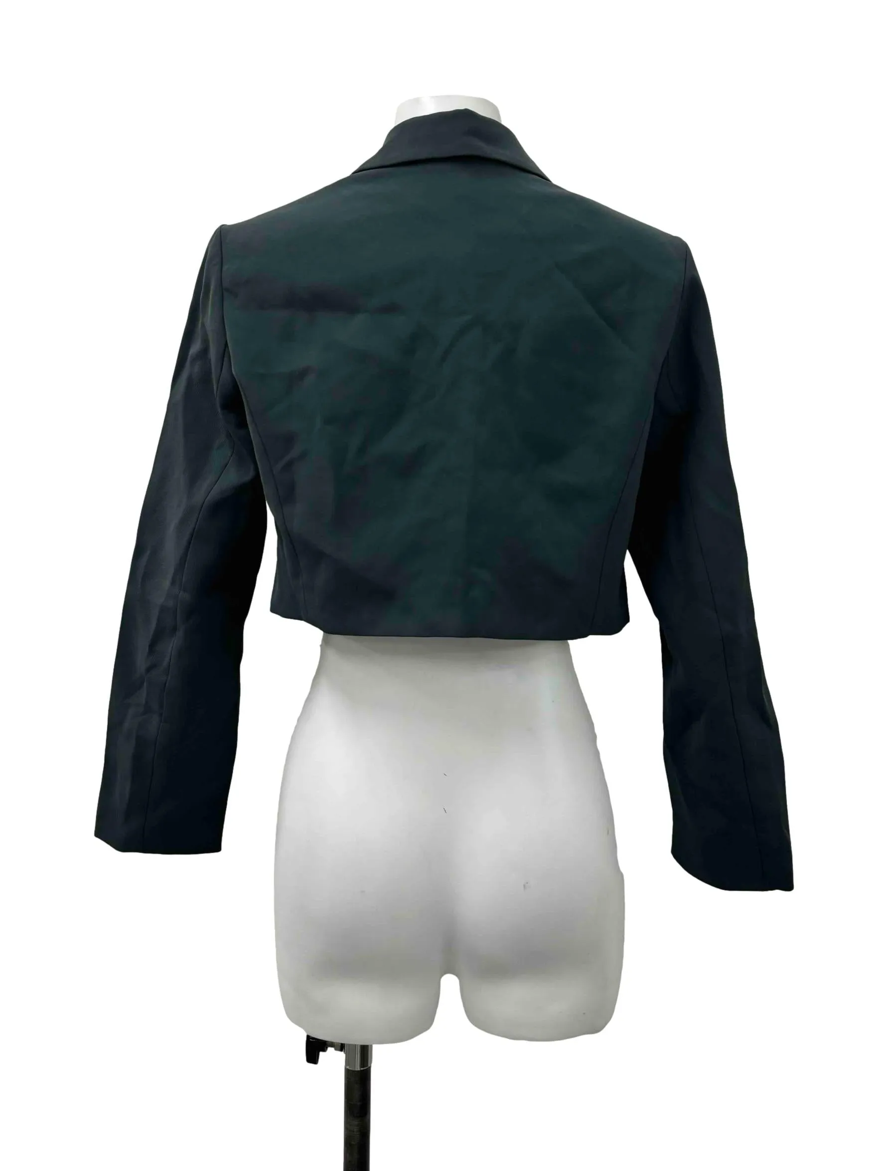 Teal Green Cropped Blazer