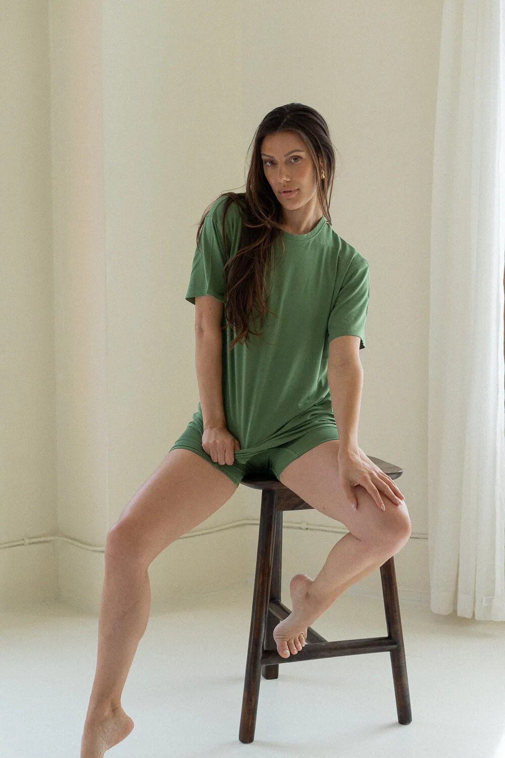 The Cool-Comf Lounge T-Shirt - Moss