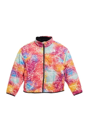 The North Face Reversible Shasta Full-Zip Jacket for Girls in Radiant Poppy Print | NF0A88UC-8O6