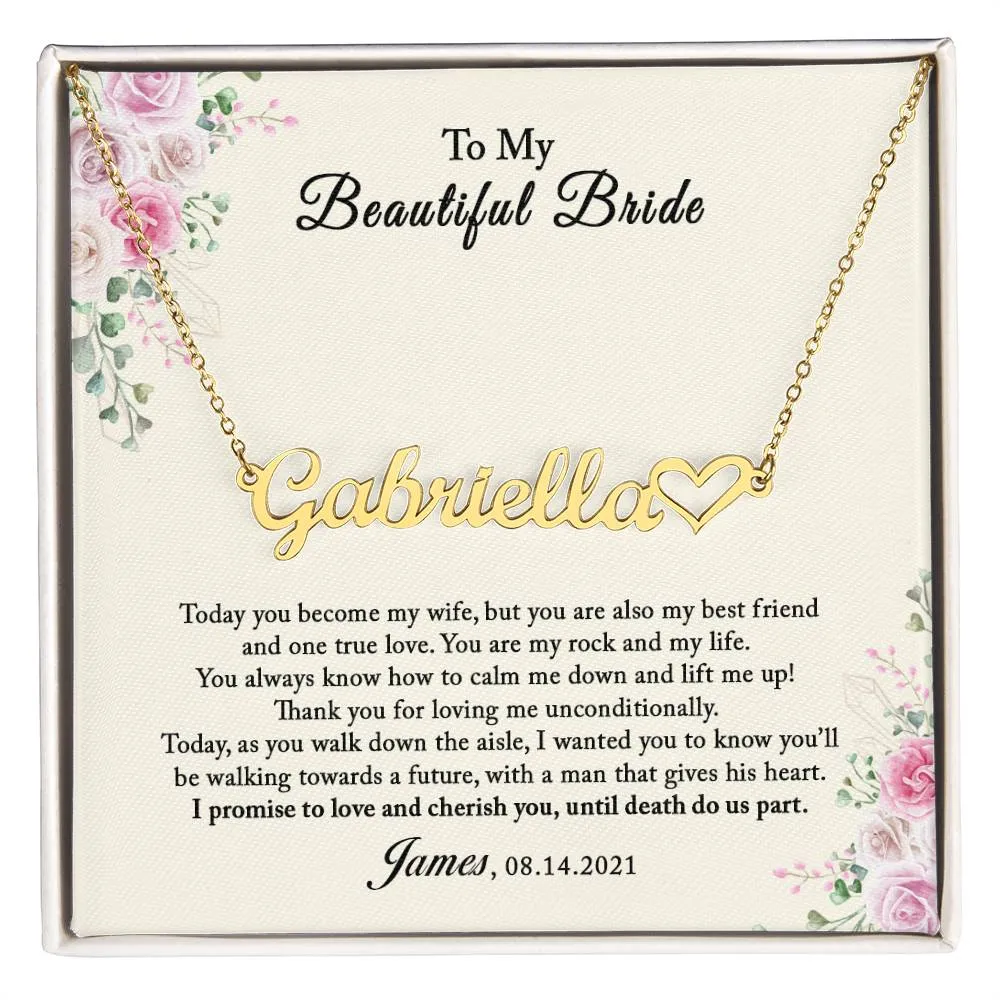 To My Bride Gift From Groom, Gift From Groom to Bride, Wedding Day Gift For Bride From Groom, Groom to Bride Card