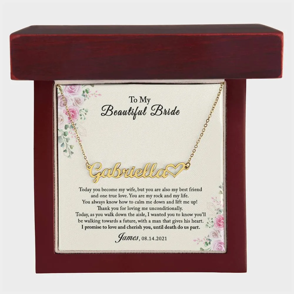 To My Bride Gift From Groom, Gift From Groom to Bride, Wedding Day Gift For Bride From Groom, Groom to Bride Card