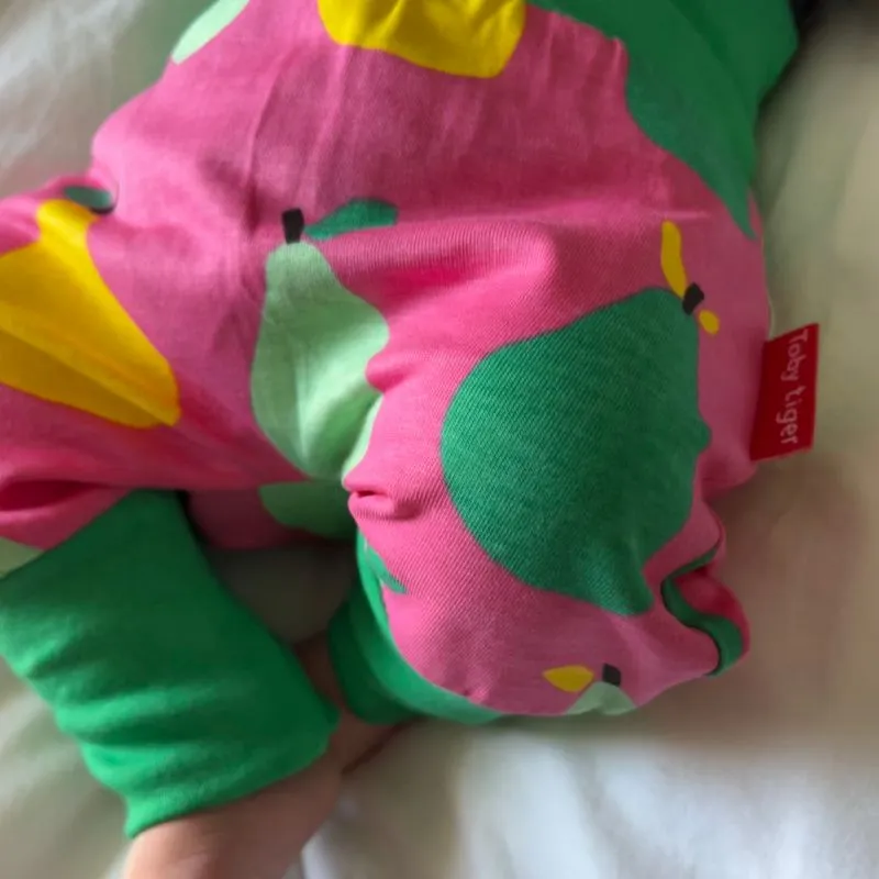 Toby Tiger Baby/Toddler Yoga Pants - Pear Print