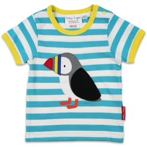 Toby Tiger Puffin Appliqué T-shirt