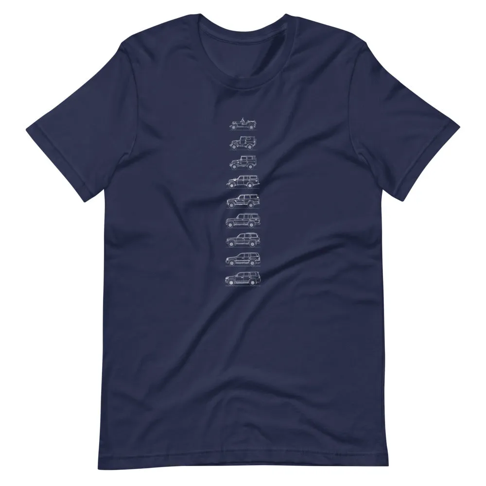 Toyota Land Cruiser Outline T-shirt