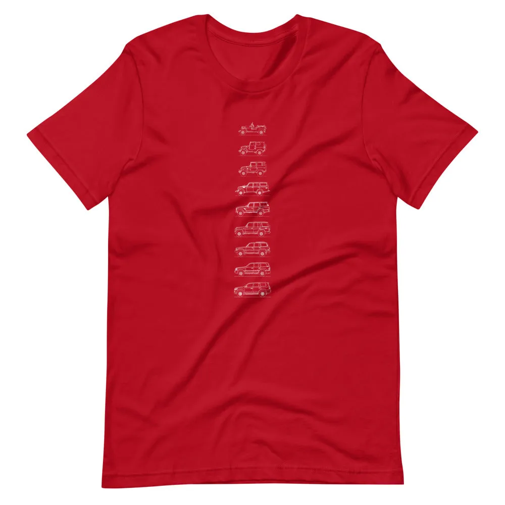 Toyota Land Cruiser Outline T-shirt