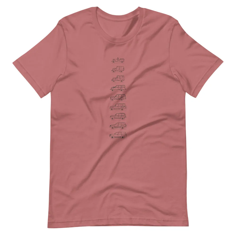 Toyota Land Cruiser Outline T-shirt