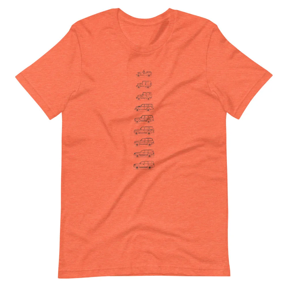 Toyota Land Cruiser Outline T-shirt