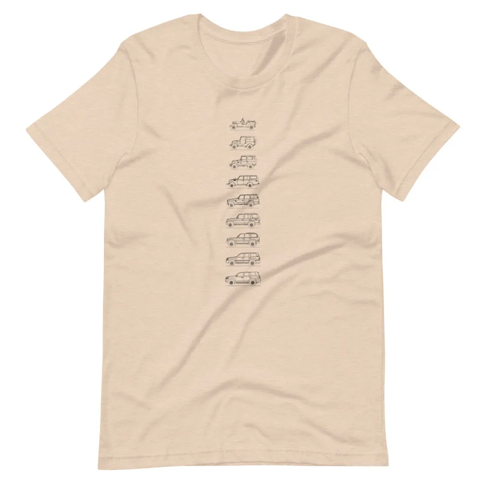 Toyota Land Cruiser Outline T-shirt