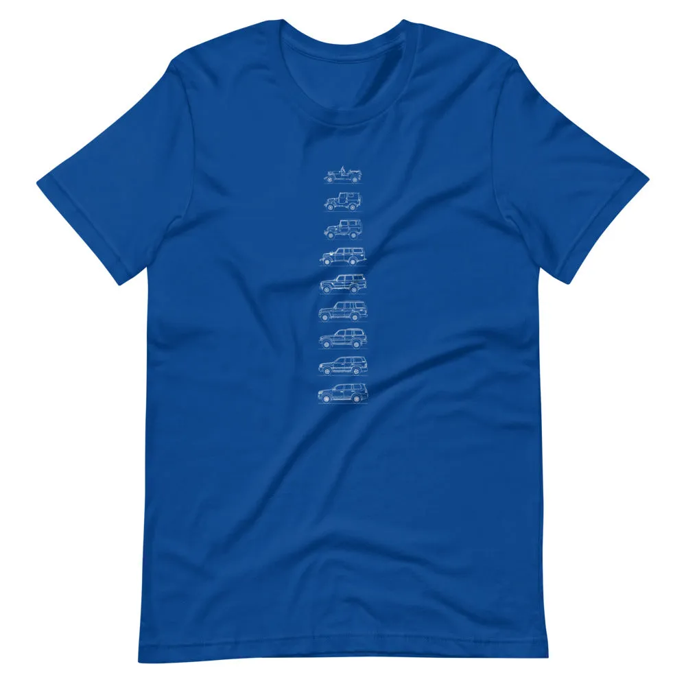 Toyota Land Cruiser Outline T-shirt