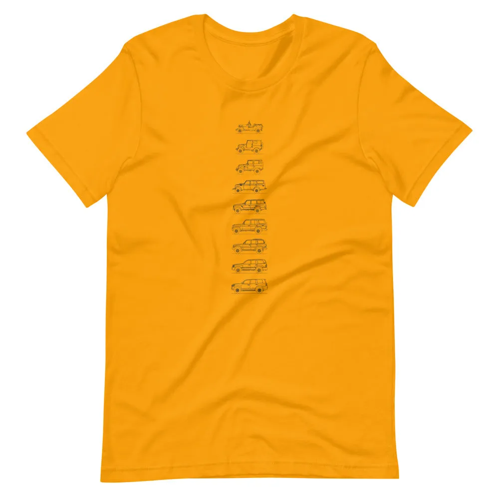 Toyota Land Cruiser Outline T-shirt