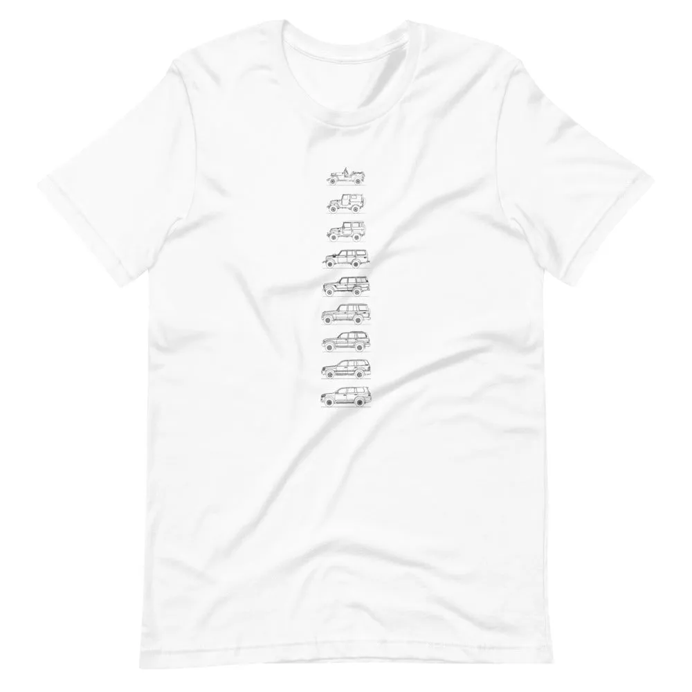Toyota Land Cruiser Outline T-shirt