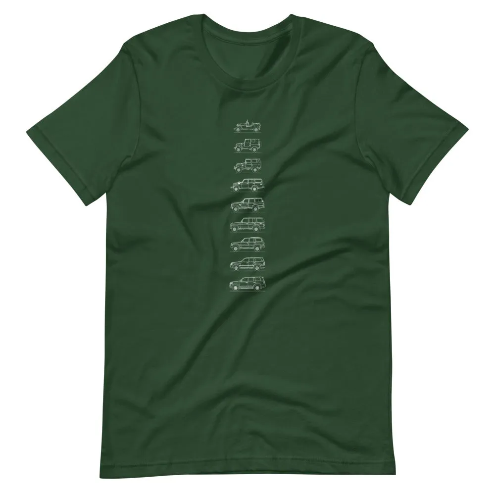 Toyota Land Cruiser Outline T-shirt