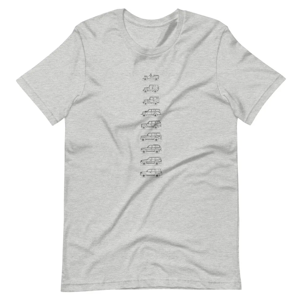 Toyota Land Cruiser Outline T-shirt