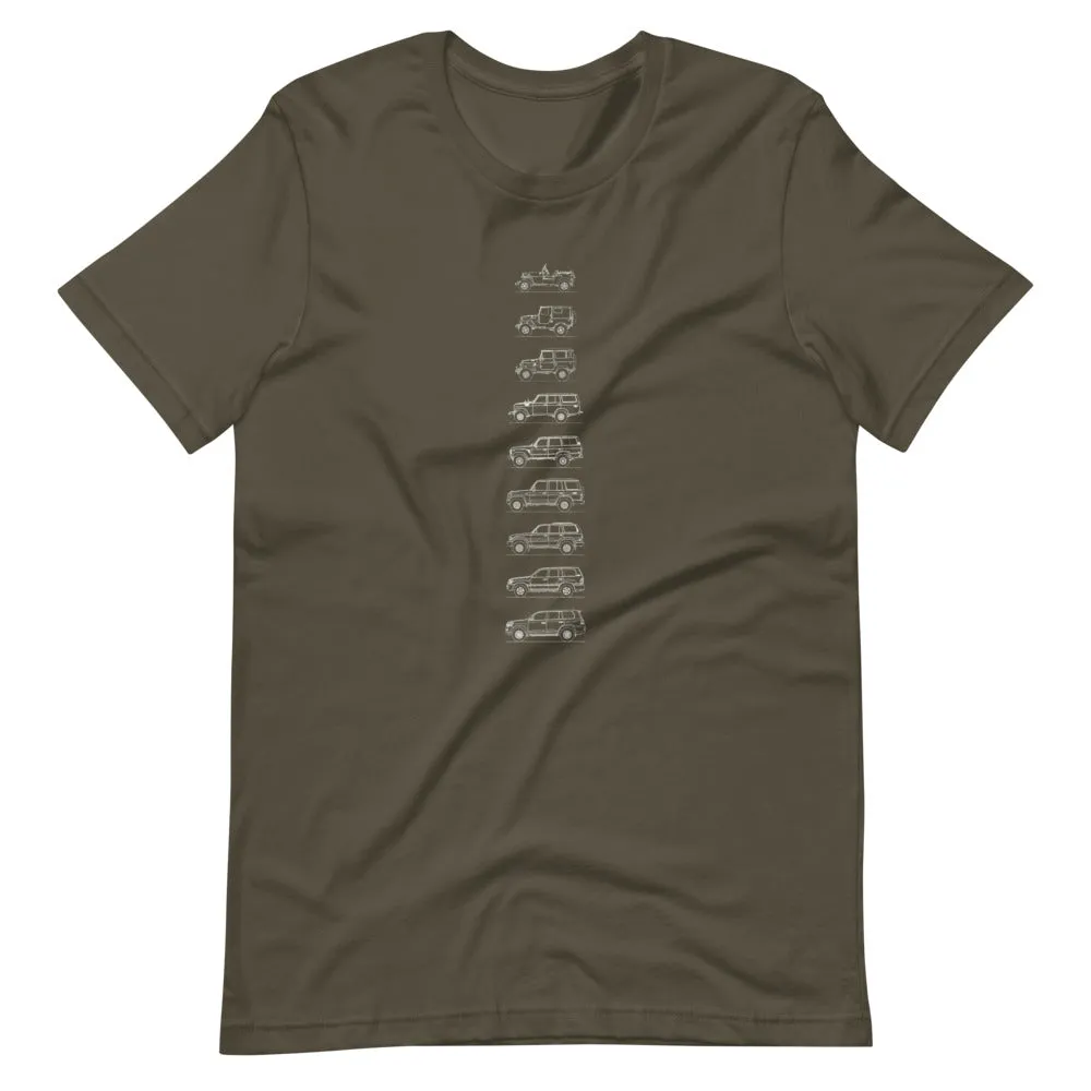 Toyota Land Cruiser Outline T-shirt