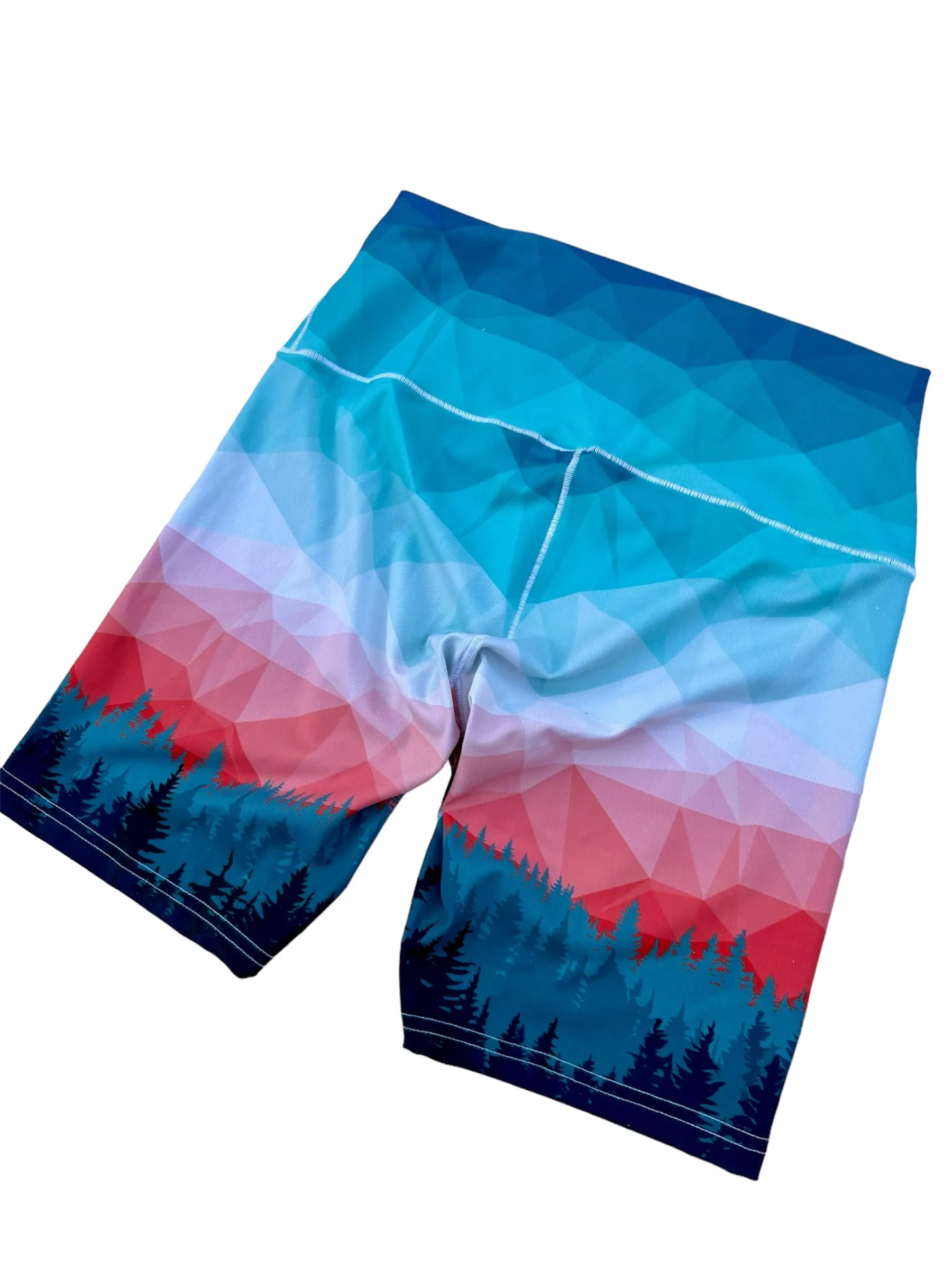Treeline Trail Biker Yoga Shorts