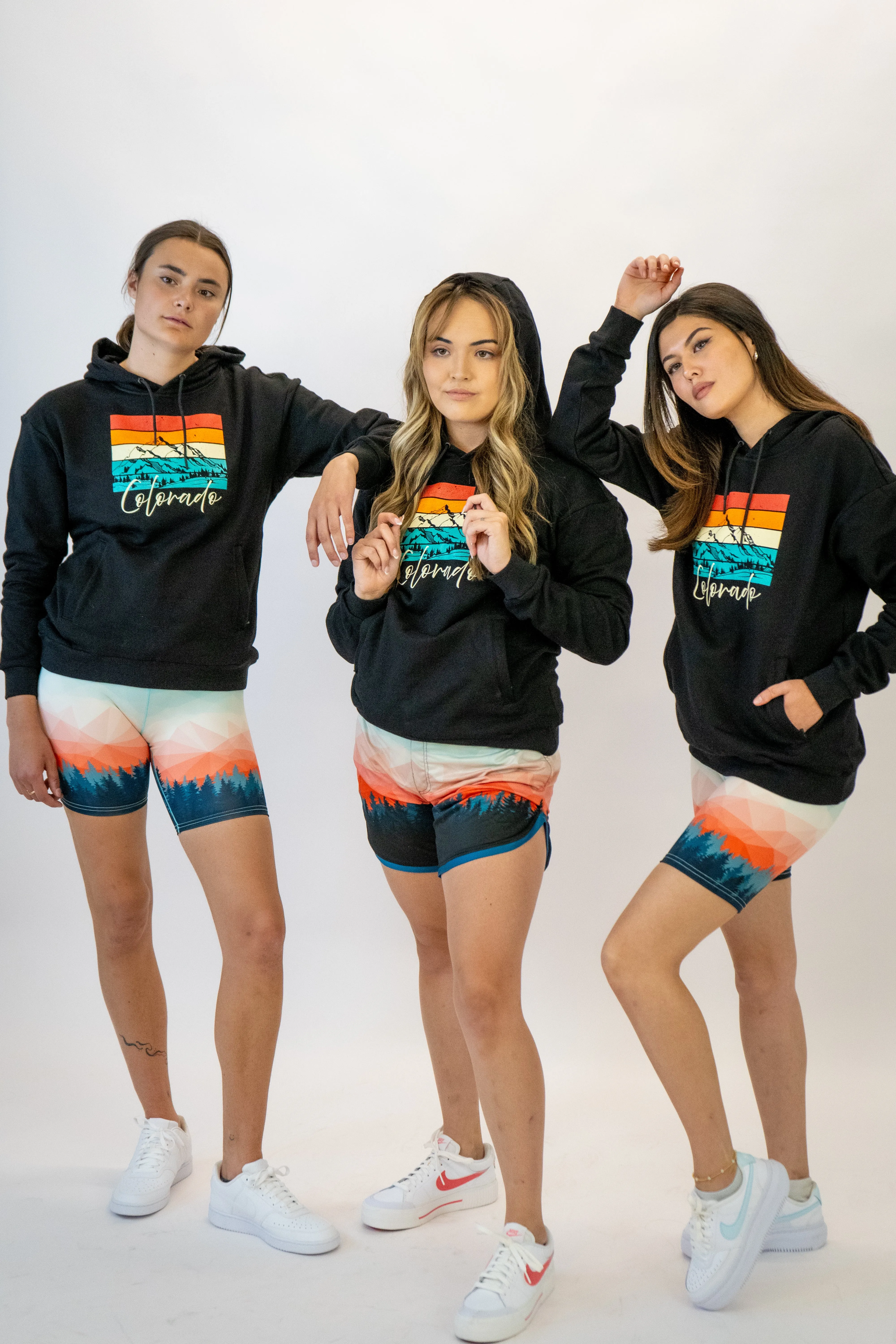 Treeline Trail Biker Yoga Shorts