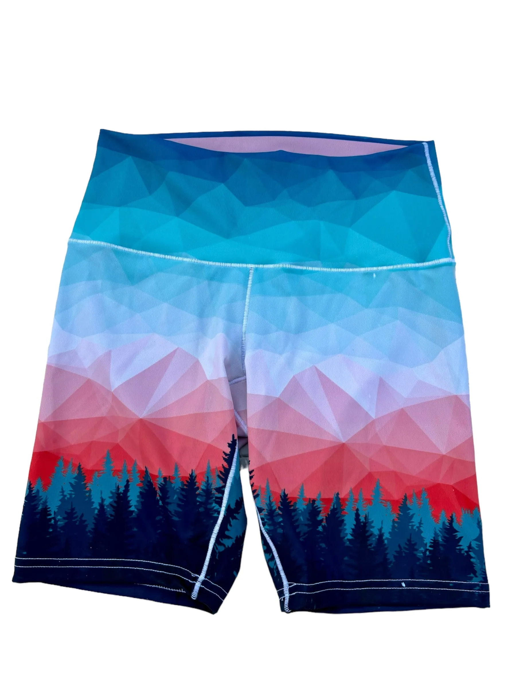 Treeline Trail Biker Yoga Shorts