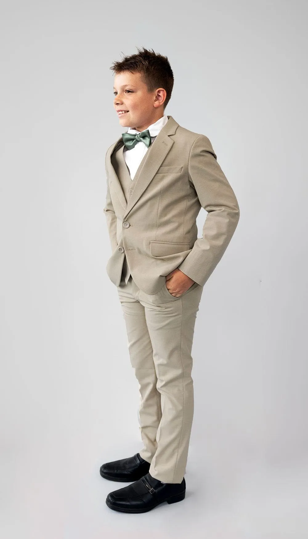 Trim Fit 3 Piece Suit Tan