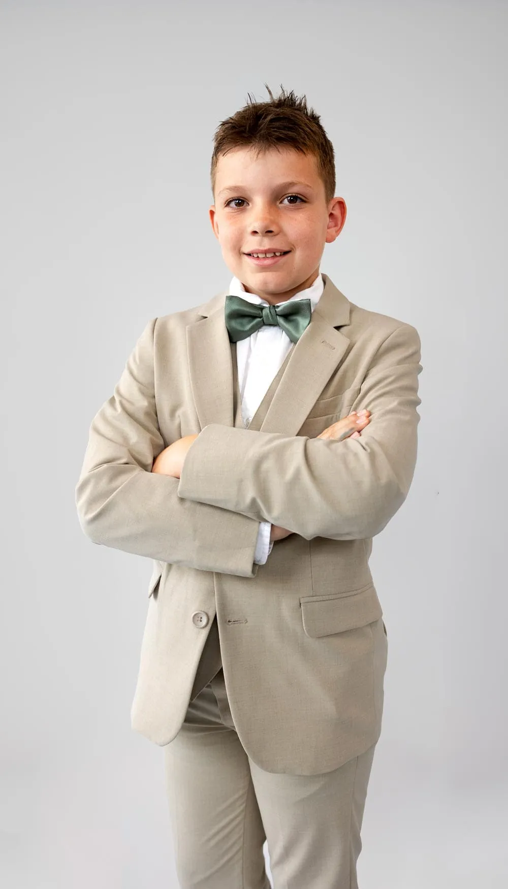 Trim Fit 3 Piece Suit Tan