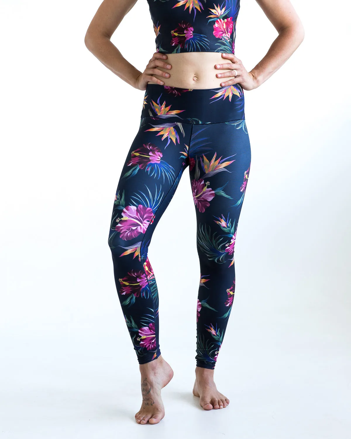 Tropical Floral Yoga Pants *FINAL SALE*