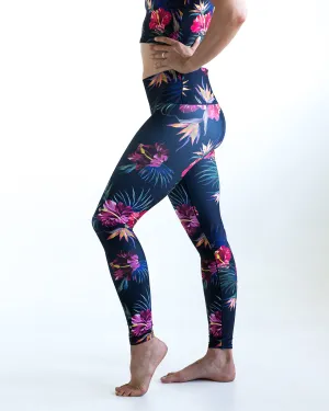 Tropical Floral Yoga Pants *FINAL SALE*