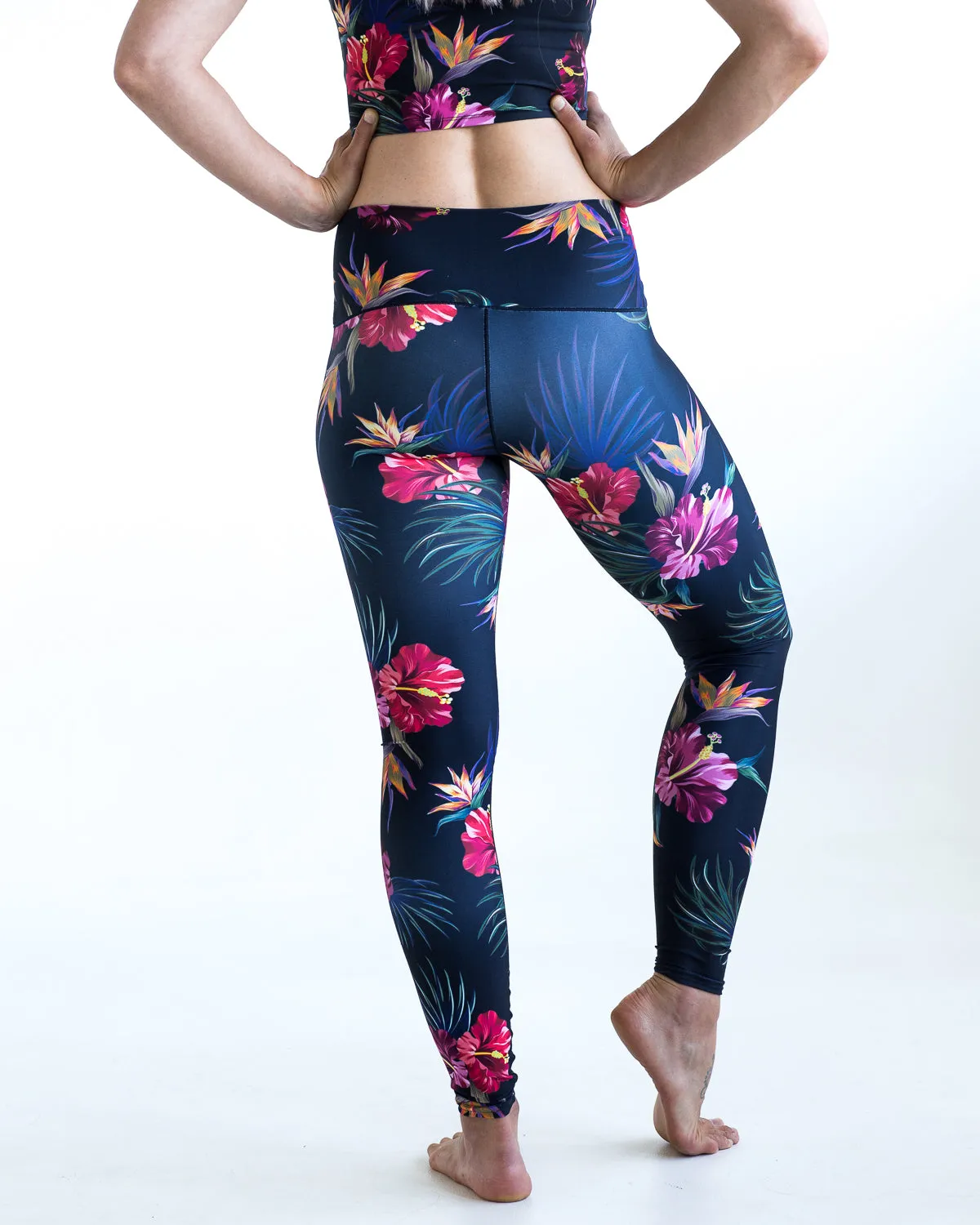 Tropical Floral Yoga Pants *FINAL SALE*