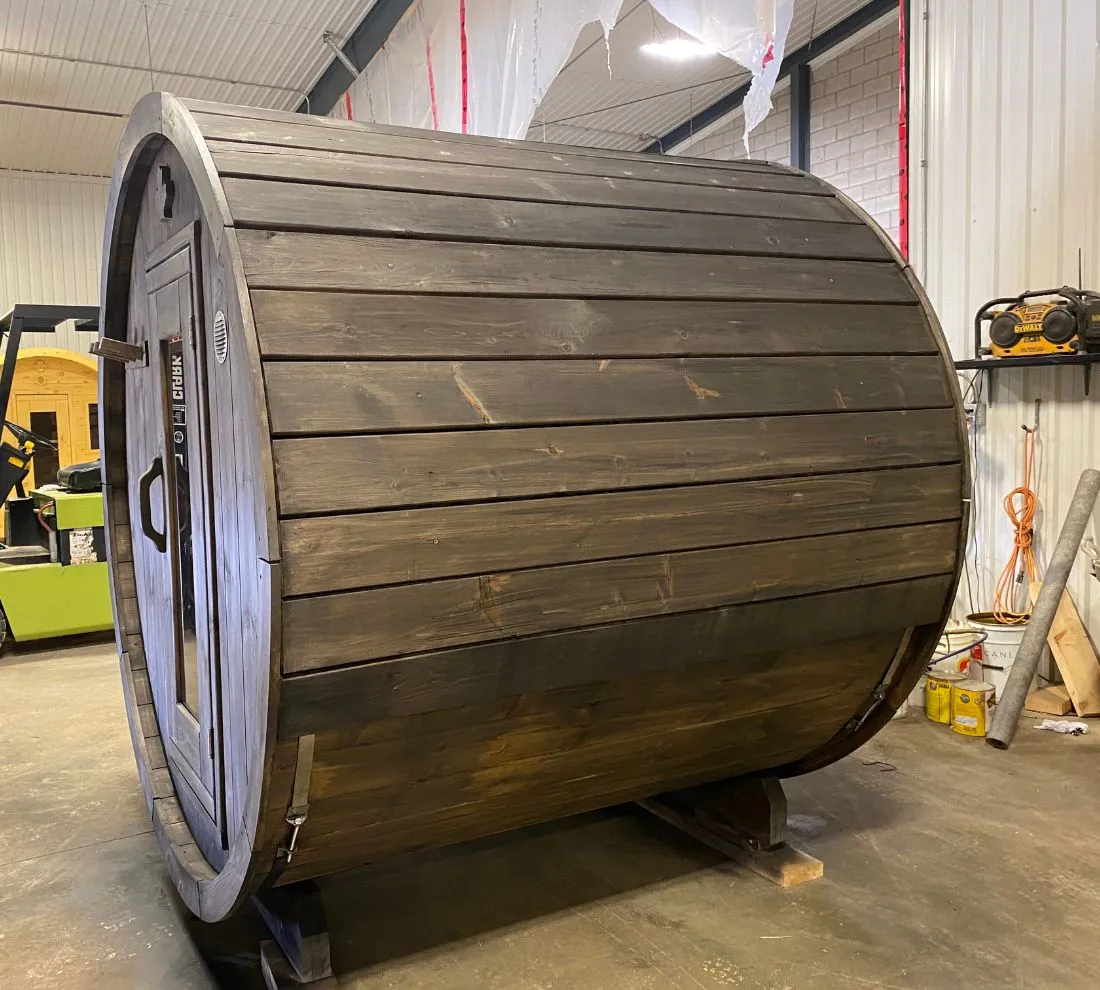 True North 4 Person 6' Long Barrel Sauna