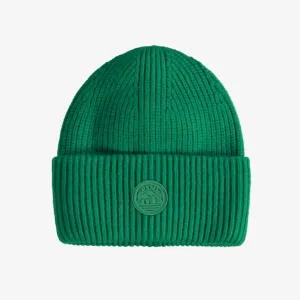 Tuque en tricot verte, enfant || Green knit toque, child
