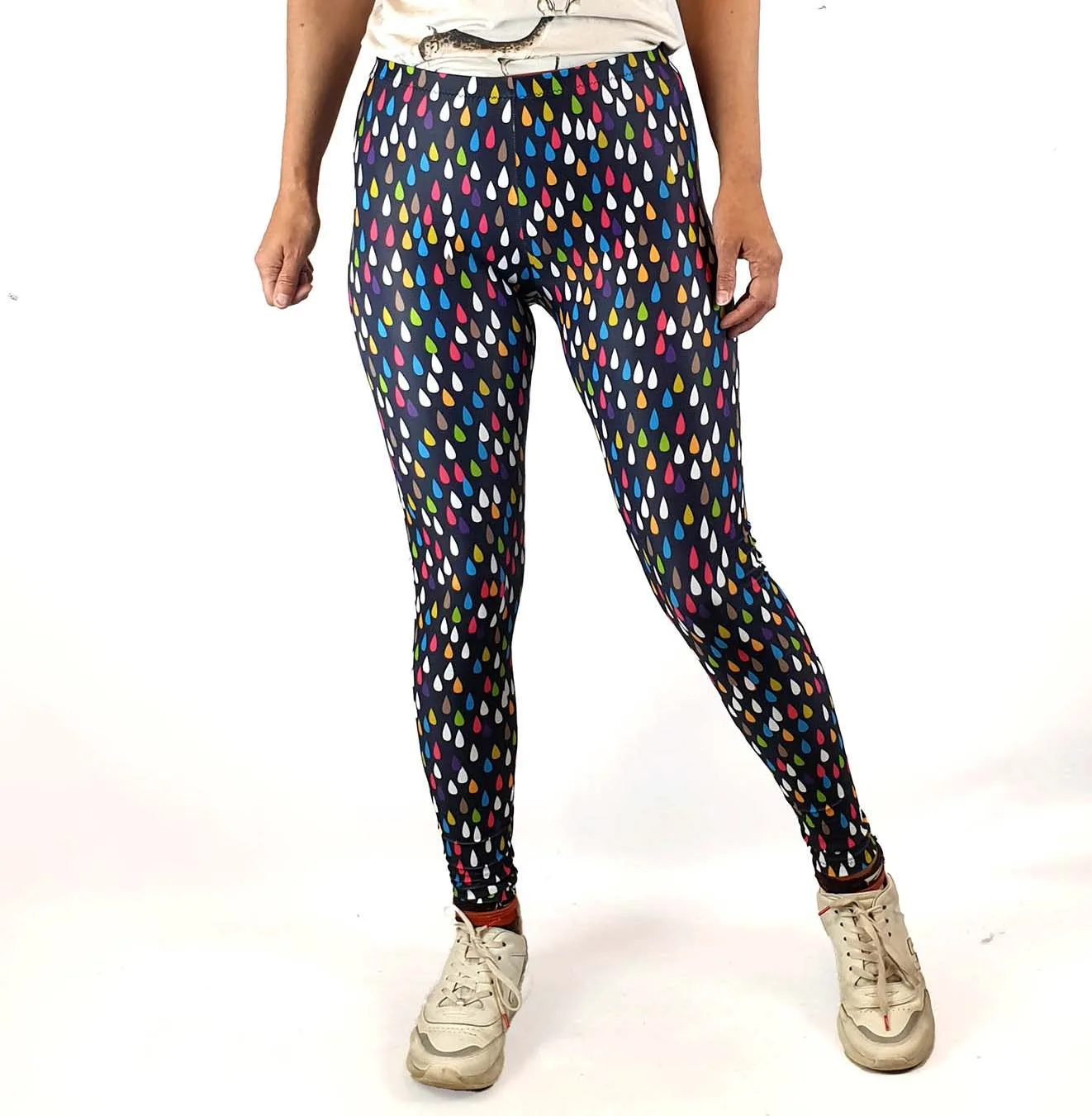 Uptights colourful teadrop print yoga tights/leggings