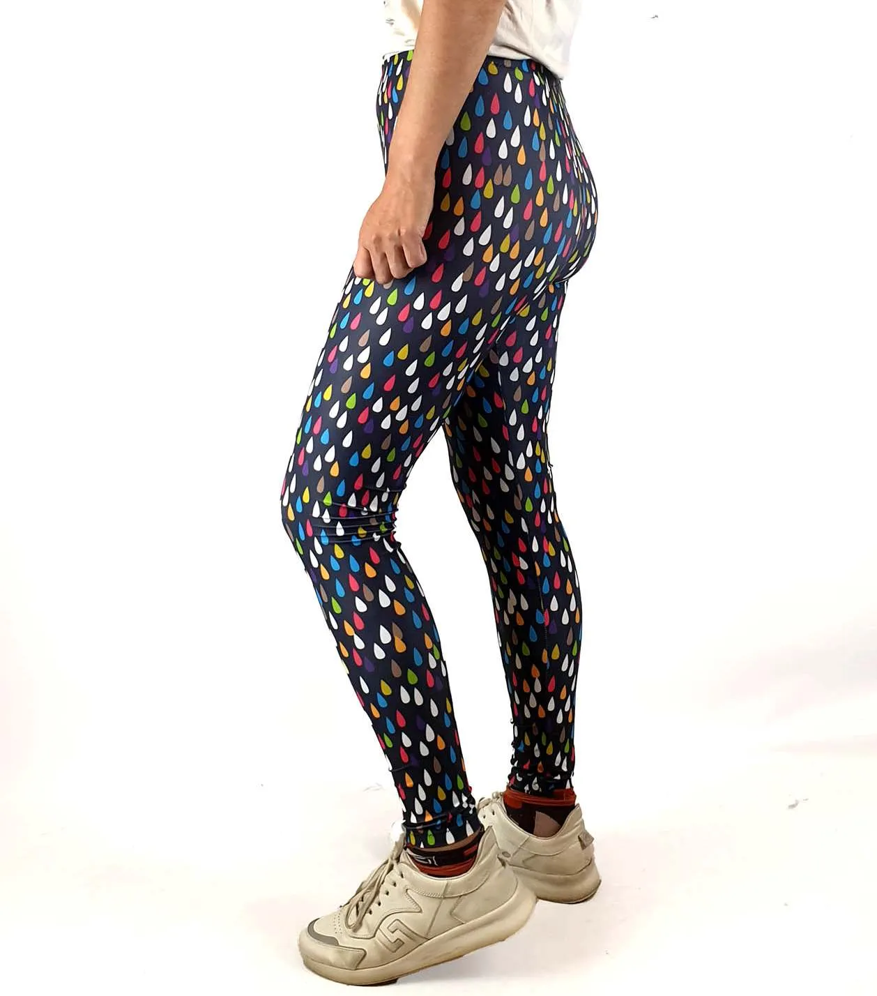 Uptights colourful teadrop print yoga tights/leggings