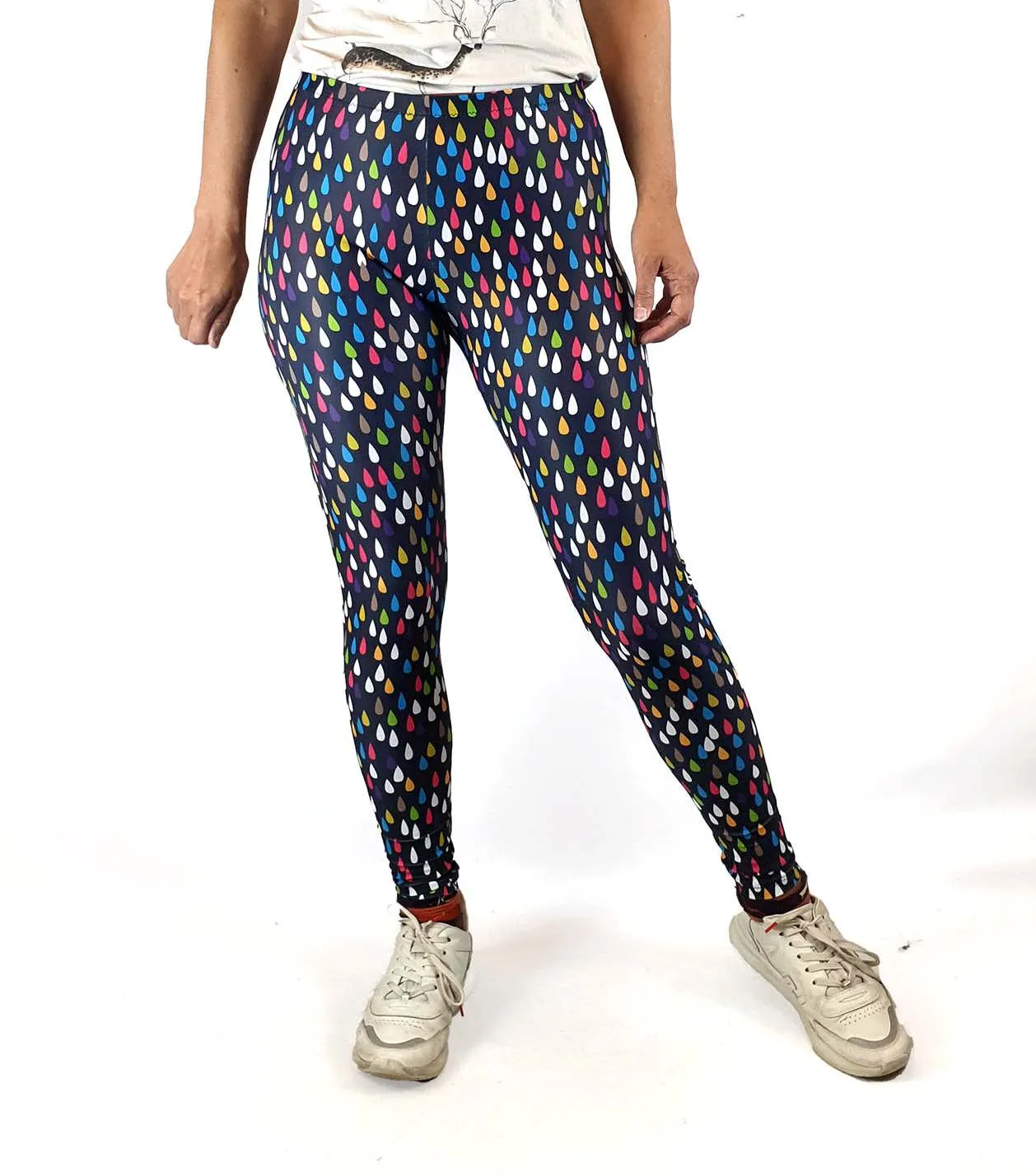 Uptights colourful teadrop print yoga tights/leggings
