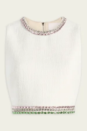 Verity Top in Gardenia Multi