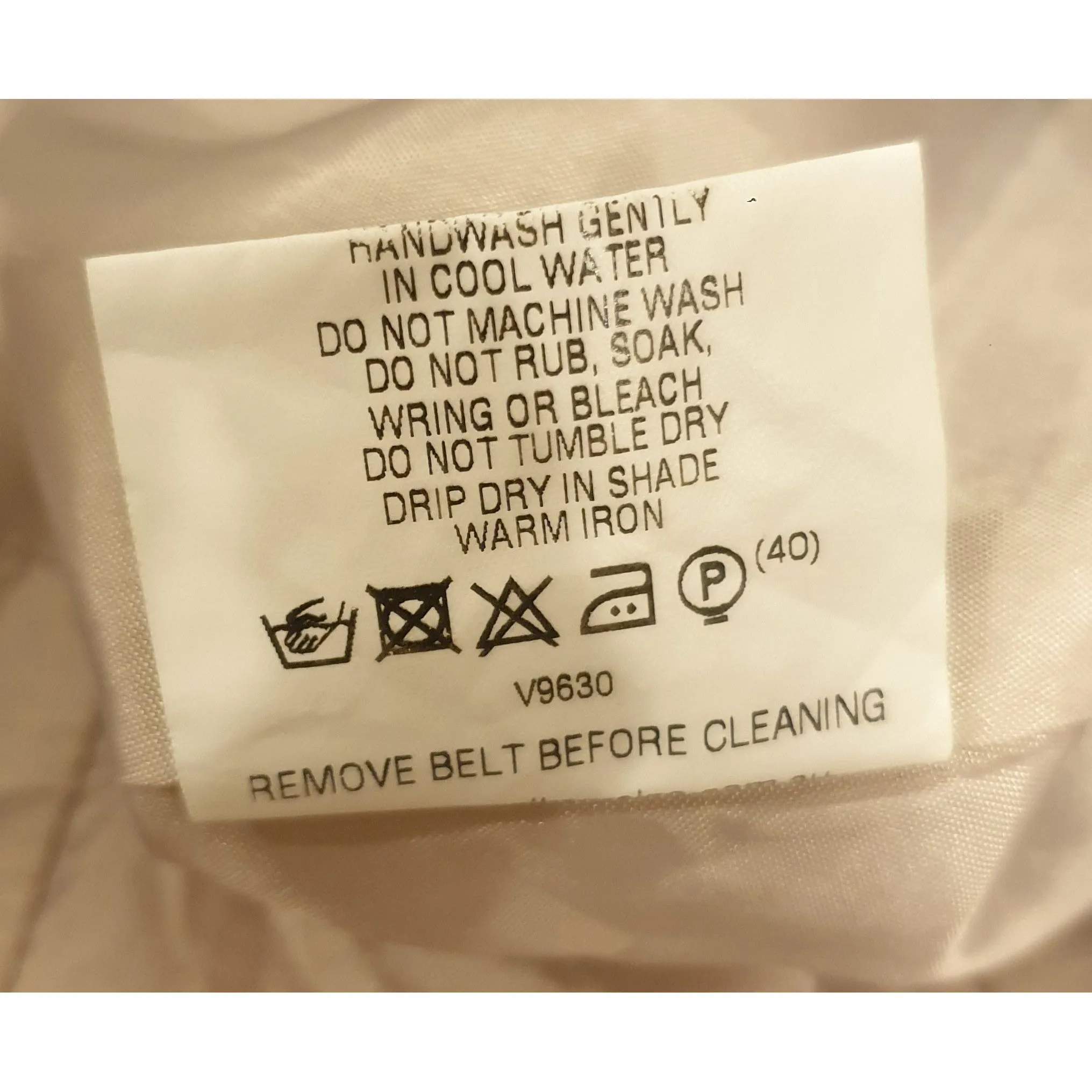Veronica Maine cream sleeveless dress with contrasting black ribbon waist tie size 10