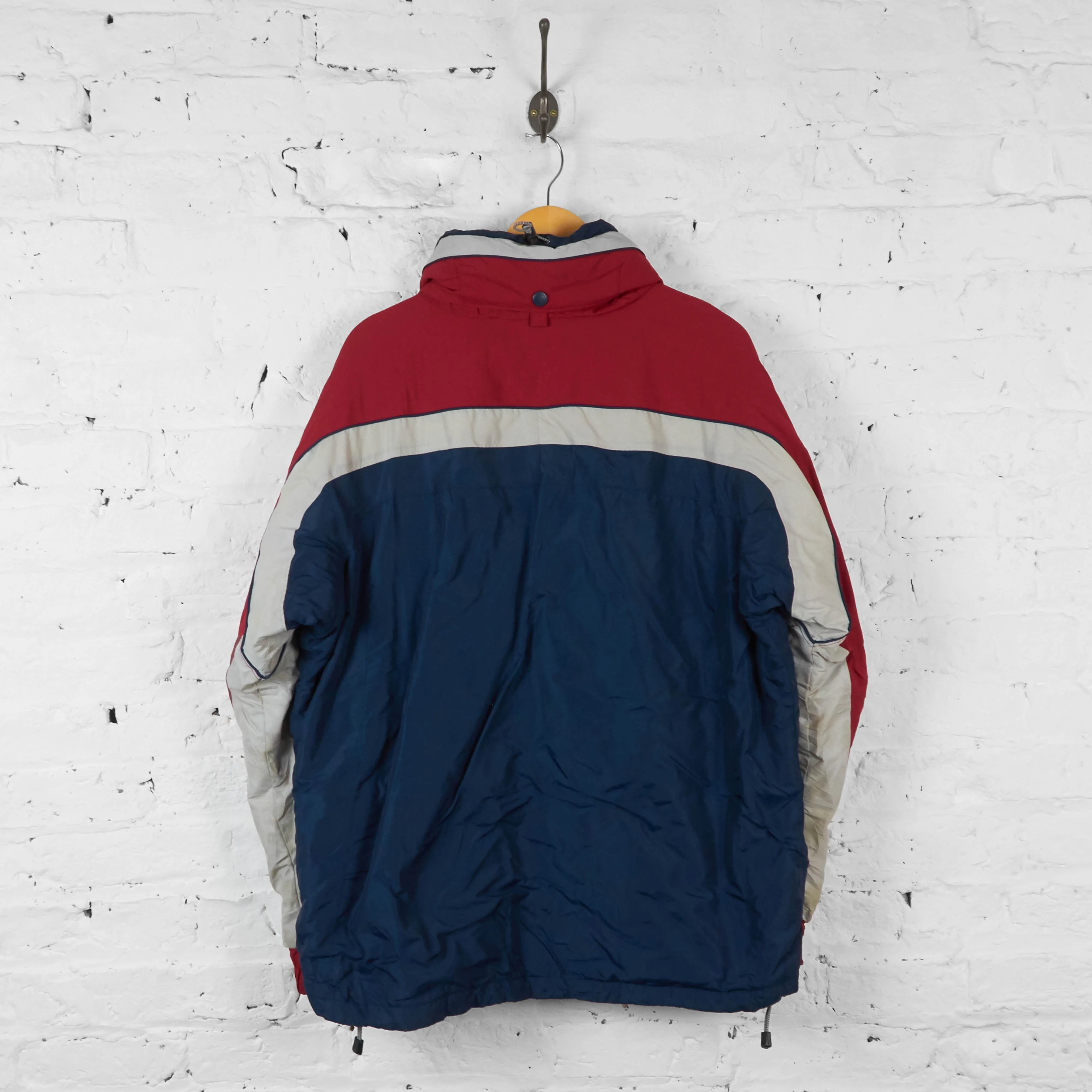 Vintage Columbia Outdoor Hooded Jacket - Navy/Red - L