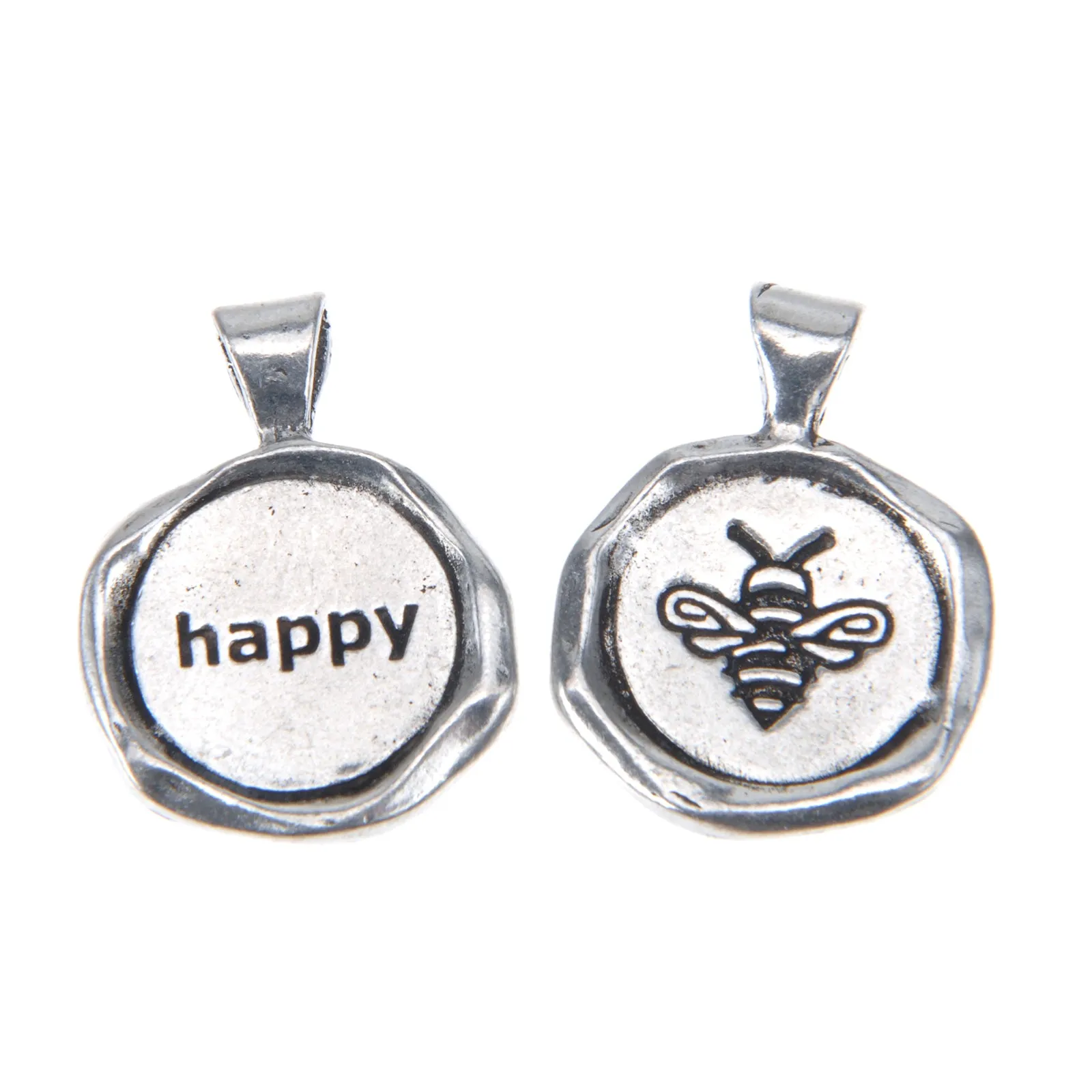 White Acai Seeds of Life Bracelet with Wax Seal