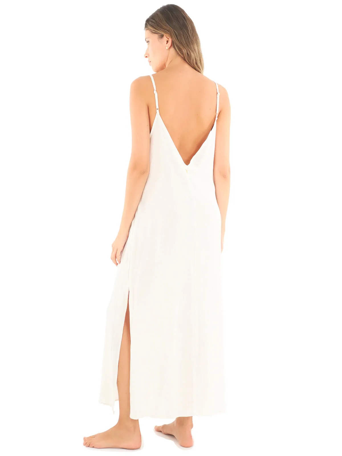 White Salient Maxi dress ::RET